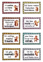 Vorschau - Fördermaterial/Inklusion - 40 Affen Affirmationskarten für die Affenklasse - Seite 2