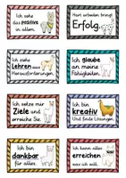 Vorschau - Fördermaterial/Inklusion - 40 Alpaka Affirmationskarten für die Alpakaklasse - Seite 1