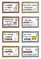 Vorschau - Fördermaterial/Inklusion - 40 Alpaka Affirmationskarten für die Alpakaklasse - Seite 2