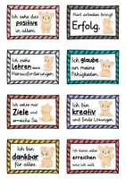 Vorschau - Fördermaterial/Inklusion - 40 Bären Affirmationskarten für die Bärenklasse - Seite 1