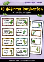Vorschau - Fördermaterial/Inklusion - 40 Chamäleon Affirmationskarten für die Chamäleonklasse - Deckblatt