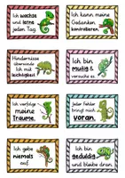 Vorschau - Fördermaterial/Inklusion - 40 Chamäleon Affirmationskarten für die Chamäleonklasse - Seite 2