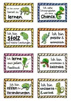 Vorschau - Fördermaterial/Inklusion - 40 Chamäleon Affirmationskarten für die Chamäleonklasse - Seite 3