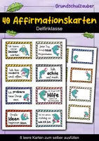 Vorschau - Fördermaterial/Inklusion - 40 Delfin Affirmationskarten für die Delfinklasse - Deckblatt