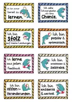 Vorschau - Fördermaterial/Inklusion - 40 Delfin Affirmationskarten für die Delfinklasse - Seite 3