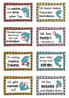 Vorschau - Fördermaterial/Inklusion - 40 Delfin Affirmationskarten für die Delfinklasse - Seite 2