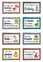 Vorschau - Fördermaterial/Inklusion - 40 Dinosaurier Affirmationskarten für die Dinosaurierklasse - Seite 1