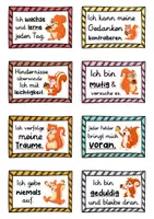 Vorschau - Fördermaterial/Inklusion - 40 Eichhörnchen Affirmationskarten für die Eichhörnchenklasse - Seite 2