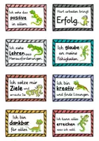 Vorschau - Fördermaterial/Inklusion - 40 Eidechsen Affirmationskarten für die Eidechsenklasse - Seite 1