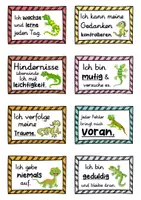 Vorschau - Fördermaterial/Inklusion - 40 Eidechsen Affirmationskarten für die Eidechsenklasse - Seite 2