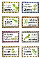 Vorschau - Fördermaterial/Inklusion - 40 Eidechsen Affirmationskarten für die Eidechsenklasse - Seite 3