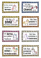 Vorschau - Fördermaterial/Inklusion - 40 Einhorn Affirmationskarten für die Einhornklasse - Seite 3