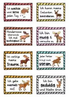 Vorschau - Fördermaterial/Inklusion - 40 Elch Affirmationskarten für die Elchklasse - Seite 2