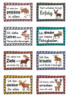 Vorschau - Fördermaterial/Inklusion - 40 Elch Affirmationskarten für die Elchklasse - Seite 1