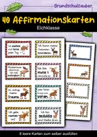 Vorschau - Fördermaterial/Inklusion - 40 Elch Affirmationskarten für die Elchklasse - Deckblatt