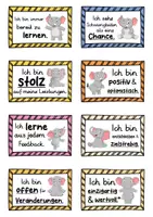 Vorschau - Fördermaterial/Inklusion - 40 Elefanten Affirmationskarten für die Elefantenklasse - Seite 3