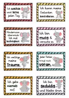 Vorschau - Fördermaterial/Inklusion - 40 Elefanten Affirmationskarten für die Elefantenklasse - Seite 2