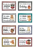 Vorschau - Fördermaterial/Inklusion - 40 Eulen Affirmationskarten für die Eulenklasse - Seite 1