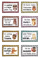 Vorschau - Fördermaterial/Inklusion - 40 Eulen Affirmationskarten für die Eulenklasse - Seite 2