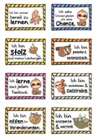 Vorschau - Fördermaterial/Inklusion - 40 Faultier Affirmationskarten für die Faultierklasse - Seite 3