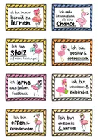 Vorschau - Fördermaterial/Inklusion - 40 Flamingo Affirmationskarten für die Flamingoklasse - Seite 3