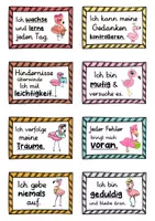 Vorschau - Fördermaterial/Inklusion - 40 Flamingo Affirmationskarten für die Flamingoklasse - Seite 2