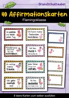 Vorschau - Fördermaterial/Inklusion - 40 Flamingo Affirmationskarten für die Flamingoklasse - Deckblatt