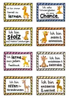 Vorschau - Fördermaterial/Inklusion - 40 Giraffen Affirmationskarten für die Giraffenklasse - Seite 3