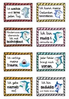 Vorschau - Fördermaterial/Inklusion - 40 Hai Affirmationskarten für die Haiklasse - Seite 2