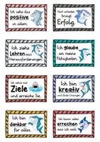 Vorschau - Fördermaterial/Inklusion - 40 Hai Affirmationskarten für die Haiklasse - Seite 1