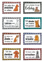 Vorschau - Fördermaterial/Inklusion - 40 Hunde Affirmationskarten für die Hundeklasse - Seite 1