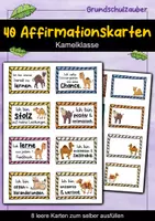 Vorschau - Fördermaterial/Inklusion - 40 Kamel Affirmationskarten für die Kamelklasse - Deckblatt