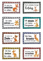 Vorschau - Fördermaterial/Inklusion - 40 Känguru Affirmationskarten für die Känguruklasse - Seite 1