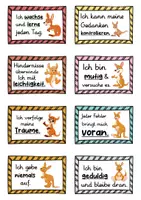 Vorschau - Fördermaterial/Inklusion - 40 Känguru Affirmationskarten für die Känguruklasse - Seite 2