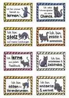 Vorschau - Fördermaterial/Inklusion - 40 Katzen Affirmationskarten für die Katzenklasse - Seite 3