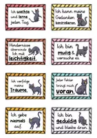 Vorschau - Fördermaterial/Inklusion - 40 Katzen Affirmationskarten für die Katzenklasse - Seite 2