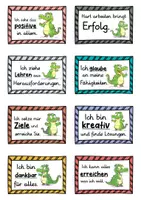 Vorschau - Fördermaterial/Inklusion - 40 Krokodil Affirmationskarten für die Krokodilklasse - Seite 1