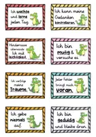 Vorschau - Fördermaterial/Inklusion - 40 Krokodil Affirmationskarten für die Krokodilklasse - Seite 2
