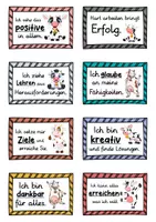Vorschau - Fördermaterial/Inklusion - 40 Kuh Affirmationskarten für die Kuhklasse - Seite 1
