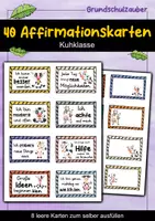 Vorschau - Fördermaterial/Inklusion - 40 Kuh Affirmationskarten für die Kuhklasse - Deckblatt