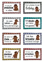 Vorschau - Fördermaterial/Inklusion - 40 Mammut Affirmationskarten für die Mammutklasse - Seite 1