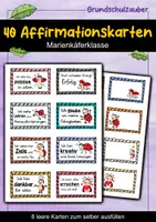 Vorschau - Fördermaterial/Inklusion - 40 Marienkäfer Affirmationskarten für die Marienkäferklasse - Deckblatt