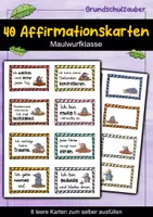 Vorschau - Fördermaterial/Inklusion - 40 Maulwurf Affirmationskarten für die Maulwurfklasse - Deckblatt