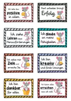 Vorschau - Fördermaterial/Inklusion - 40 Maus Affirmationskarten für die Mausklasse - Seite 1