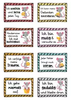Vorschau - Fördermaterial/Inklusion - 40 Maus Affirmationskarten für die Mausklasse - Seite 2