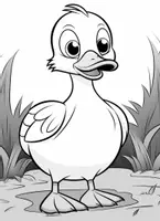 Vorschau - Mal- und Bastelvorlagen - 30 Enten-Ausmalbilder für Kinder - Seite 1