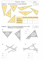 Vorschau - Test - Klassenarbeit Dreiecke mit Lösungen 7. Klasse - Seite 2