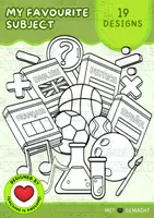 Aperçu - Cliparts/Visuels - Ma matière préférée | 10 School Clipart | N&B - Page de couverture