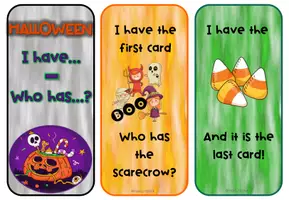Vista previa - Juegos / Gamificación - Juego "I have.. Who has..? de Halloween - página 3