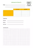 Vorschau - Arbeitsblätter - Vorlage zur Durchführung einer Umfrage - Deckblatt